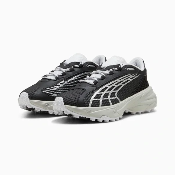 Men’s PUMA Spirex Speed Shoes - Black-Silver Mist - Size 12